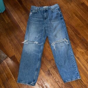 Zara The New Daddy high rise boyfriend jeans